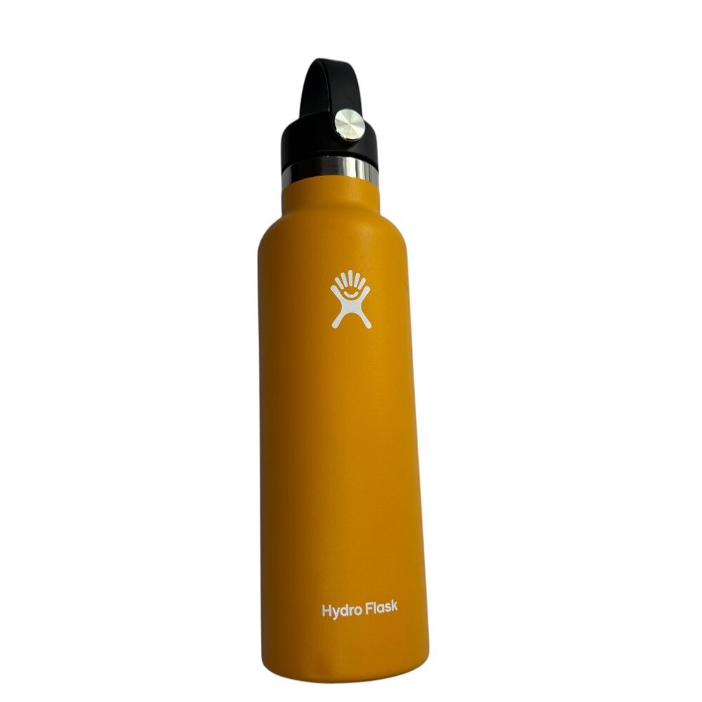 Hydroflask Water Bottle, Starfish Yellow / Golden. 21 Oz Standard Flex Cap